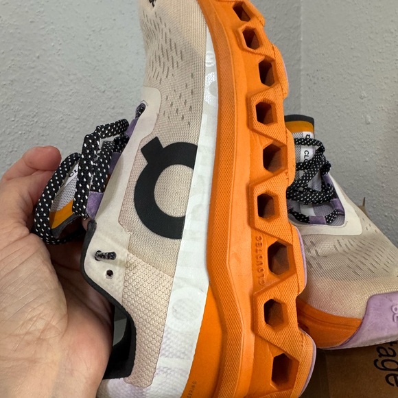 On Running Cloudmonster Sneakers in Fawn/Tumeric - Picture 2 of 13